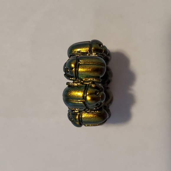 Bottega Veneta Scarab Beetle Silver Ring - Size 6 (Italy 13) NWT - Picture 3 of 11